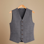 Slim vest voor heren in smart casual stijl Jelle Jora Mode