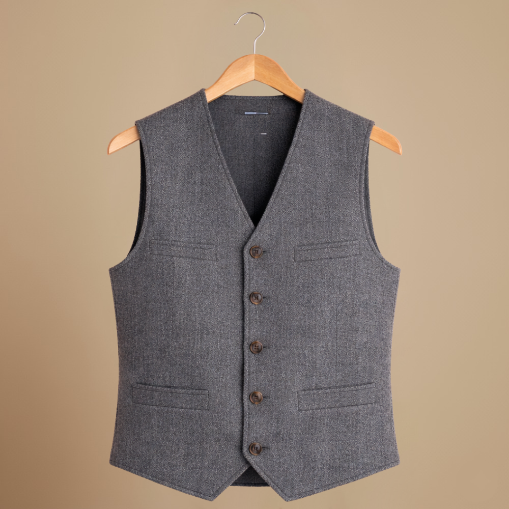 Slim vest voor heren in smart casual stijl Jelle Jora Mode
