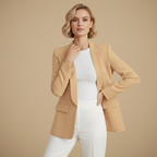 Damesblazer met rechte snit en lange mouwen Jelle Jora Mode