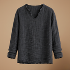 Heren casual T-shirt met lange mouwen voor de zomer Jelle Jora Mode