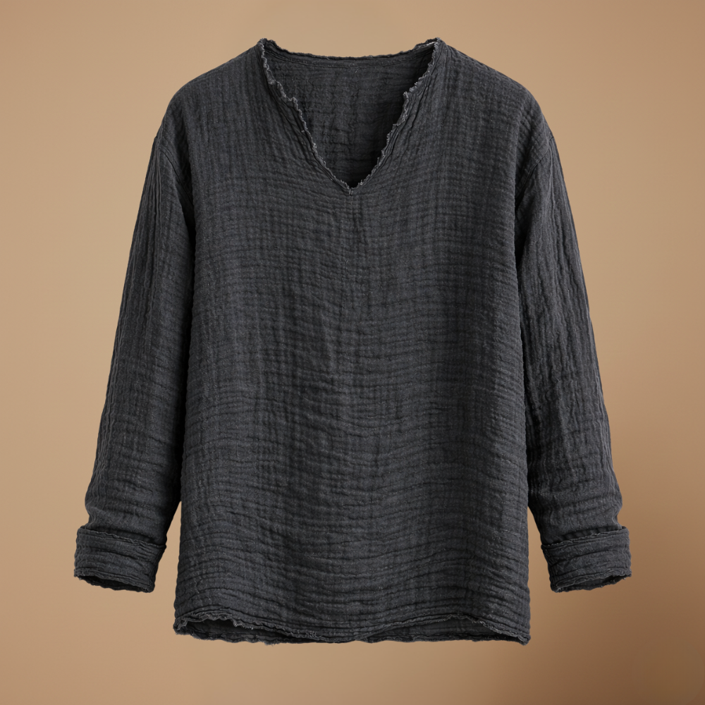 Heren casual T-shirt met lange mouwen voor de zomer Jelle Jora Mode