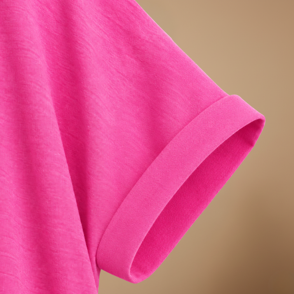 Damesblouse met losse pasvorm en V-hals Jelle Jora Mode