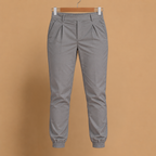 Dames joggingbroek hoge taille slim fit met omslag Jelle Jora Mode