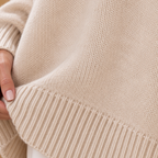 Dames oversized trui met ronde hals Jelle Jora Mode