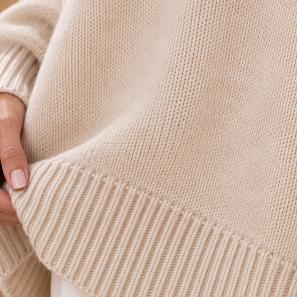 Dames oversized trui met ronde hals Jelle Jora Mode