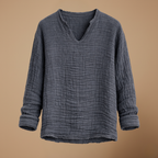 Heren casual T-shirt met lange mouwen voor de zomer Jelle Jora Mode