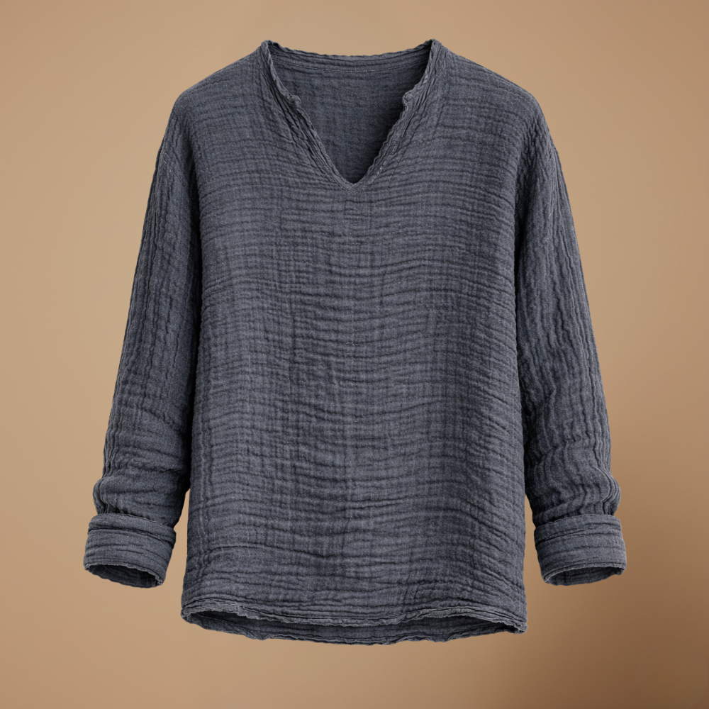 Heren casual T-shirt met lange mouwen voor de zomer Jelle Jora Mode