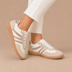 Dames klassieke wandelsneakers met veters Jelle Jora Mode