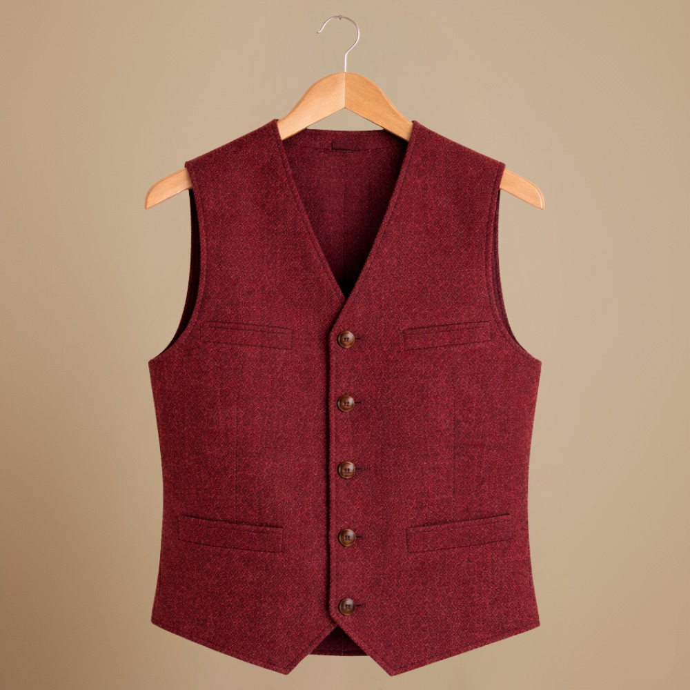 Slim vest voor heren in smart casual stijl Jelle Jora Mode