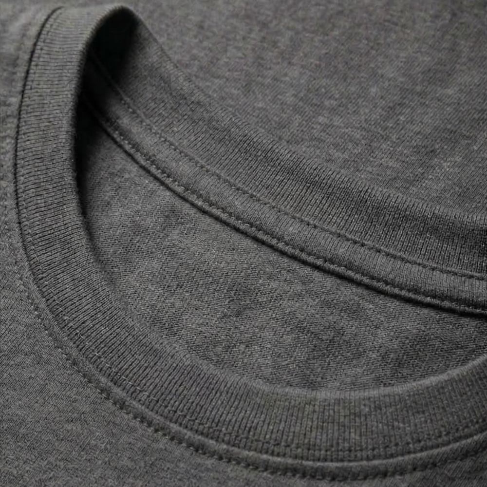 Heren ademend casual t-shirt met lange mouwen en ronde hals Jelle Jora Mode