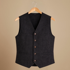 Slim vest voor heren in smart casual stijl Jelle Jora Mode