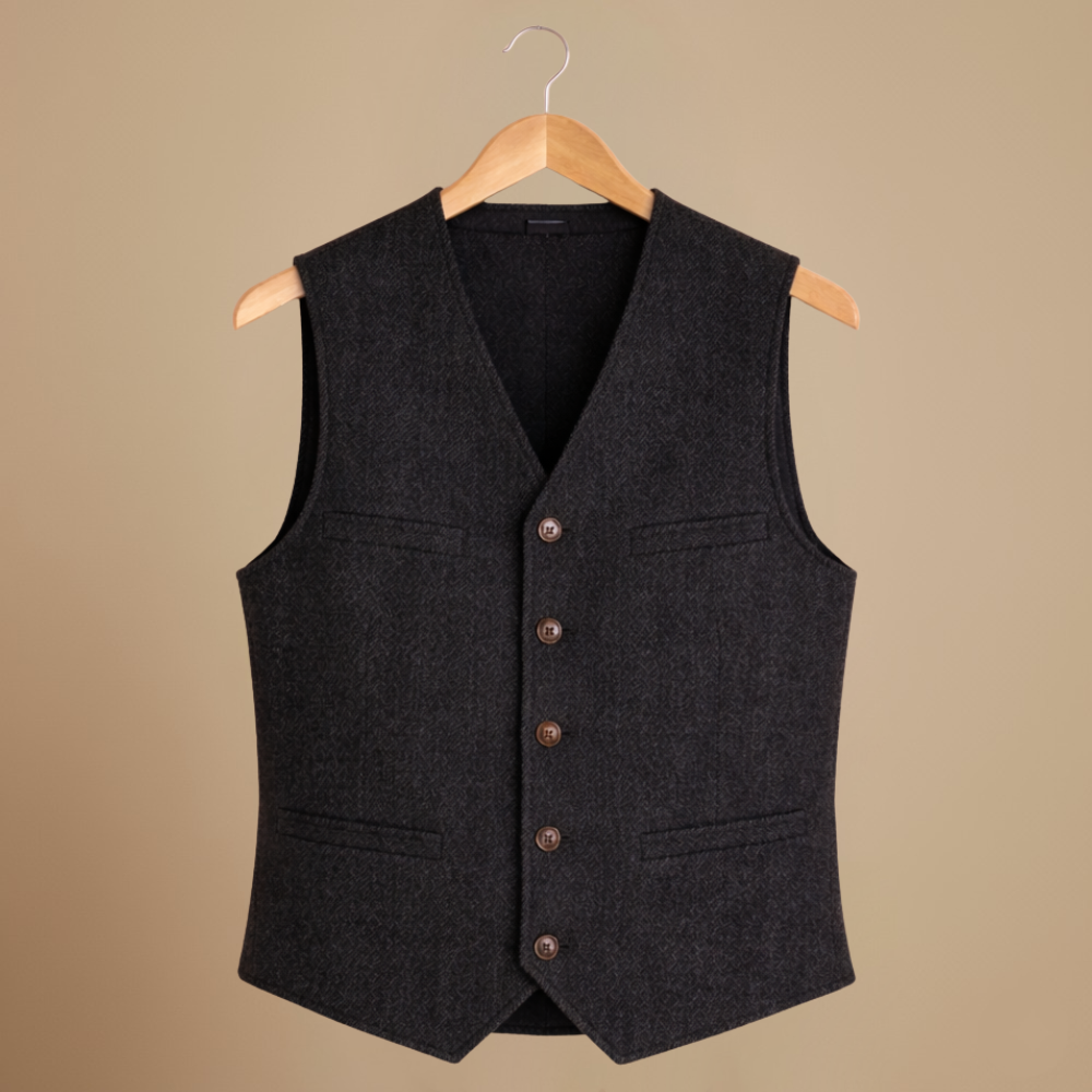 Slim vest voor heren in smart casual stijl Jelle Jora Mode