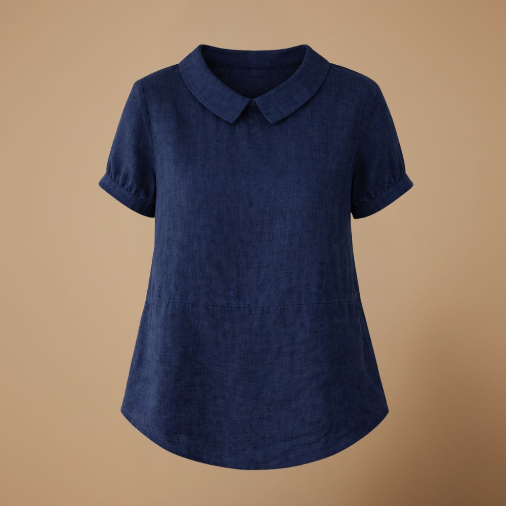 Dames losse casual blouse met korte mouwen Jelle Jora Mode
