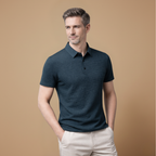 Heren ademend casual T-shirt met korte mouwen en structuur Jelle Jora Mode