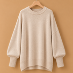 Dames oversized trui met ronde hals Jelle Jora Mode
