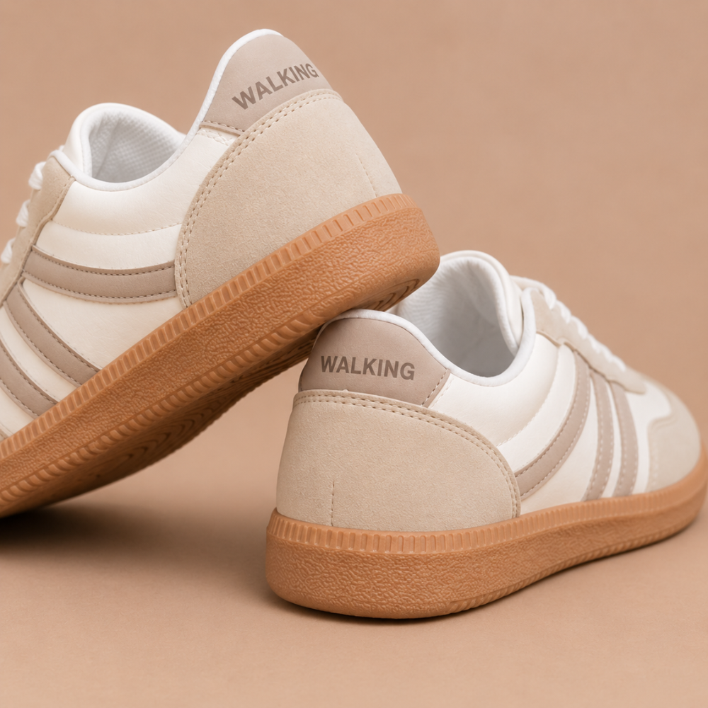 Dames klassieke wandelsneakers met veters Jelle Jora Mode