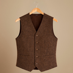 Slim vest voor heren in smart casual stijl Jelle Jora Mode