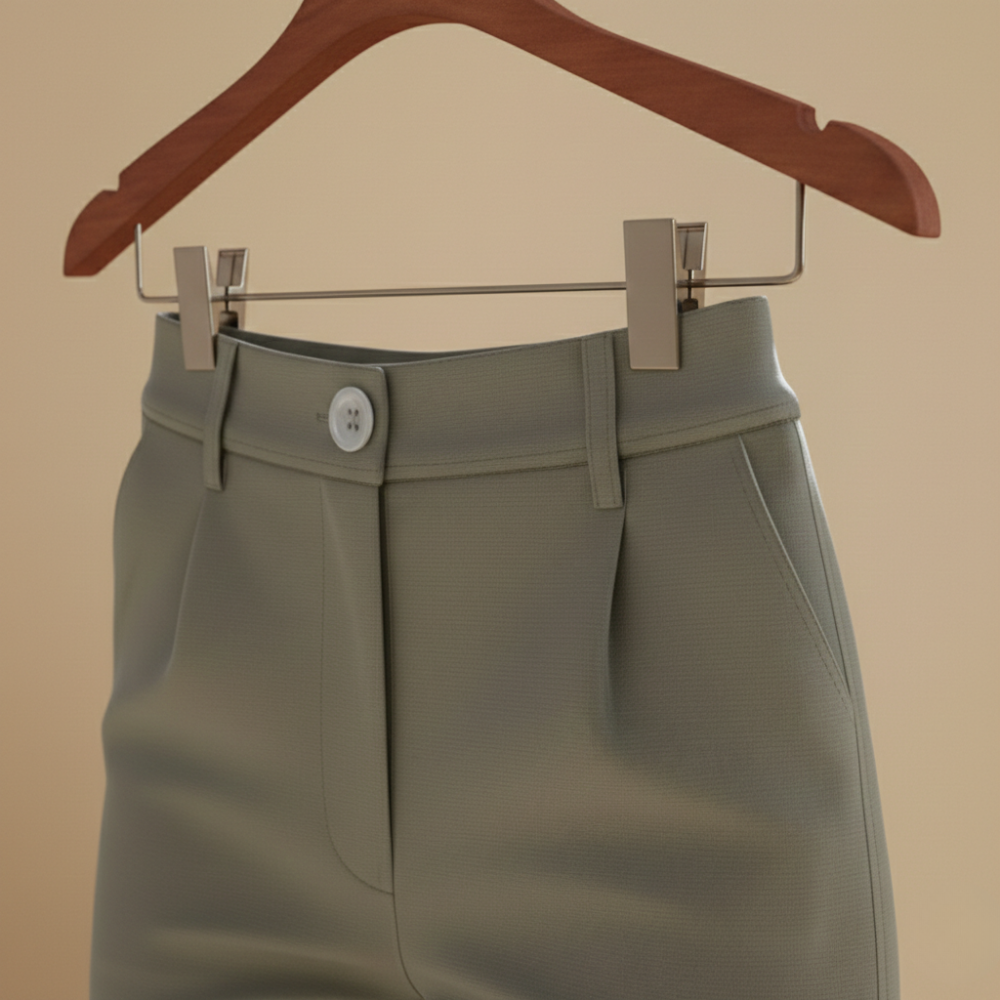 Slim fit joggingbroek met hoge taille en omslag voor dames Jelle Jora Mode