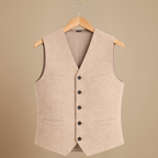 Slim vest voor heren in smart casual stijl Jelle Jora Mode