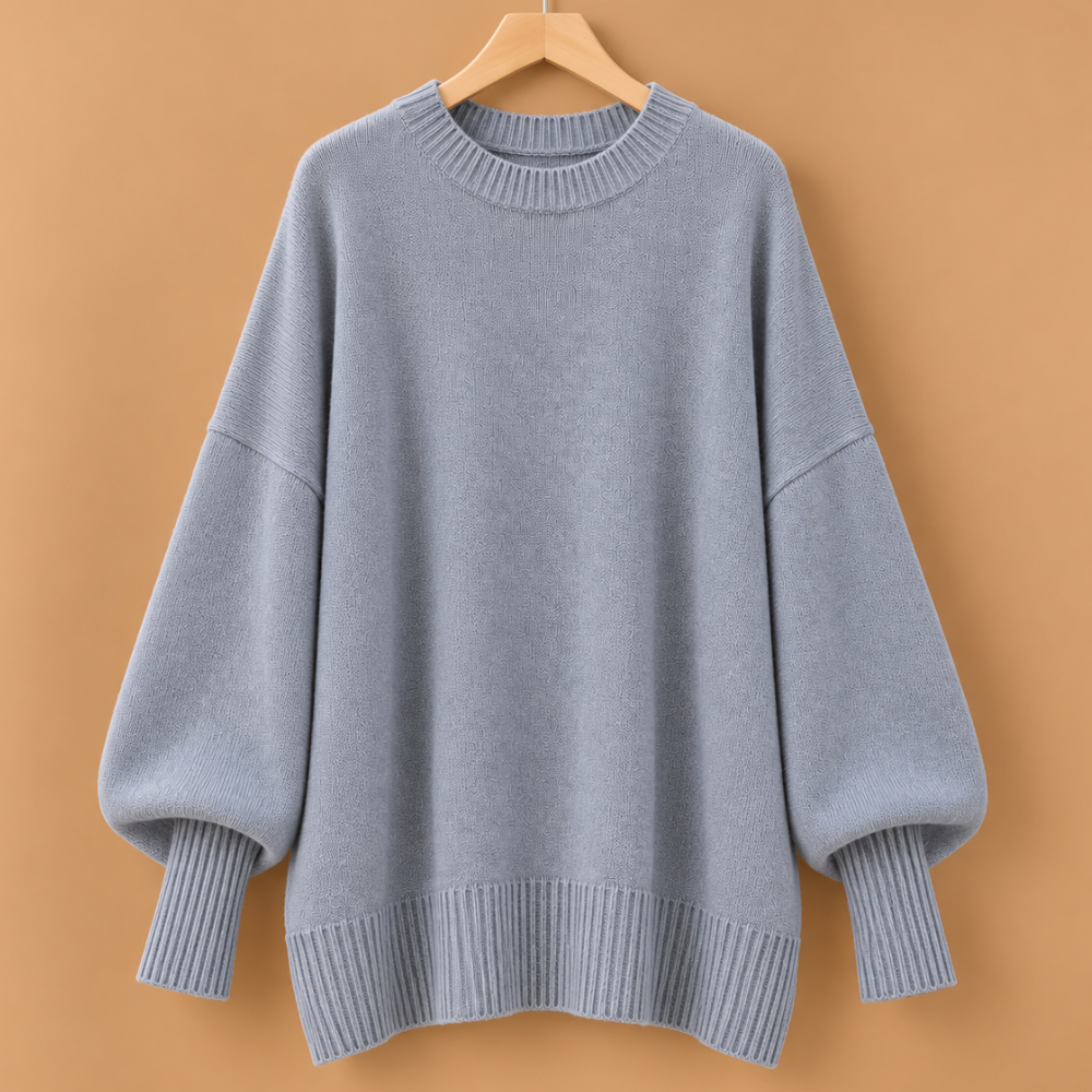Dames oversized trui met ronde hals Jelle Jora Mode