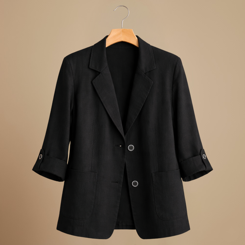 Eenvoudige casual blazer met Lange mouwen Jelle Jora Mode