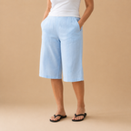 Dames bermudashorts met elastische tailleband Jelle Jora Mode