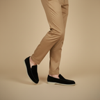 Suède instapschoenen voor heren Jelle Jora Mode