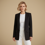 Damesblazer met rechte snit en lange mouwen Jelle Jora Mode