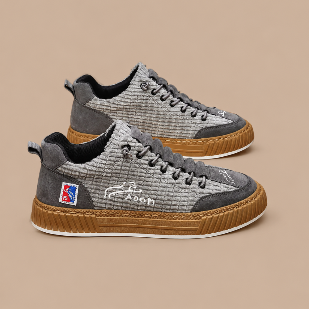 Heren comfortabele ademende casual platform-sneakers Jelle Jora Mode