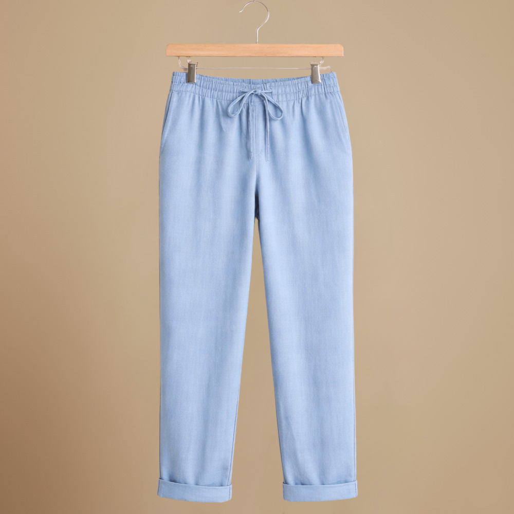 Broek met trekkoord hoge taille voor dames Jelle Jora Mode