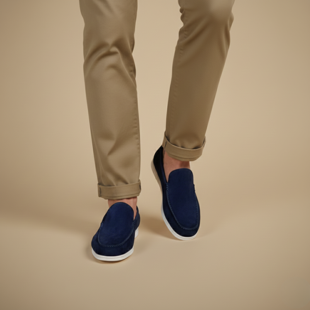 Suède instapschoenen voor heren Jelle Jora Mode