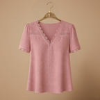 Elegante kanten blouse met korte mouwen Jelle Jora Mode