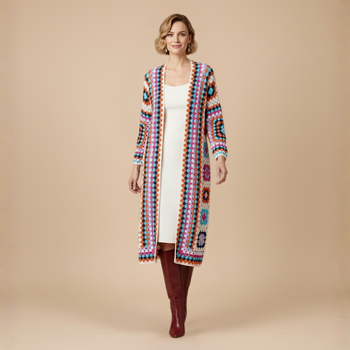 Bohemian lange sjaalvest voor dames Jelle Jora Mode