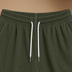 Herenkorte broek van corduroy met elastische tailleband Jelle Jora Mode