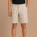 Heren casual short met plooien en middelhoge taille met zakken Jelle Jora Mode