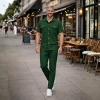 Wafelgebreid shirt en broek tweedelige set Jelle Jora Mode