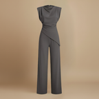 Damespak met hoge taille en wijde pijpen Jelle Jora Mode
