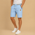 Heren bermudashorts met elastische tailleband en trekkoord Jelle Jora Mode