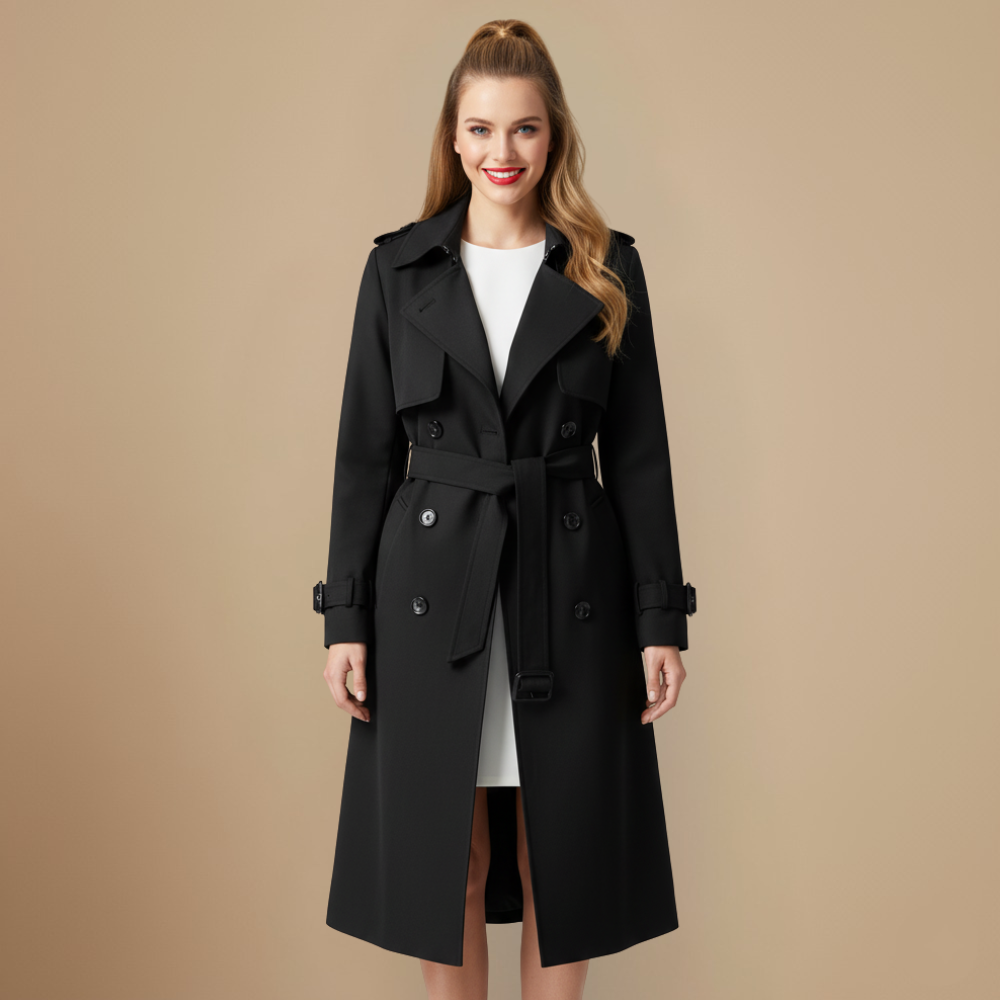 Elegante Slim Fit Trenchcoat van Gemiddelde Lengte Jelle Jora Mode