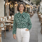 Damesblouse met stropdas en lange mouwen Jelle Jora Mode