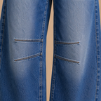 Damesjeans met wijde pijpen van stretchdenim Jelle Jora Mode