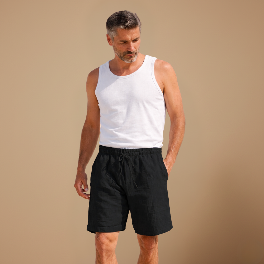 Heren sneldrogende zwemshort met trekkoord en zakken Jelle Jora Mode