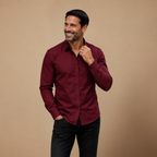 Heren stretch blouse in business casual-stijl Jelle Jora Mode