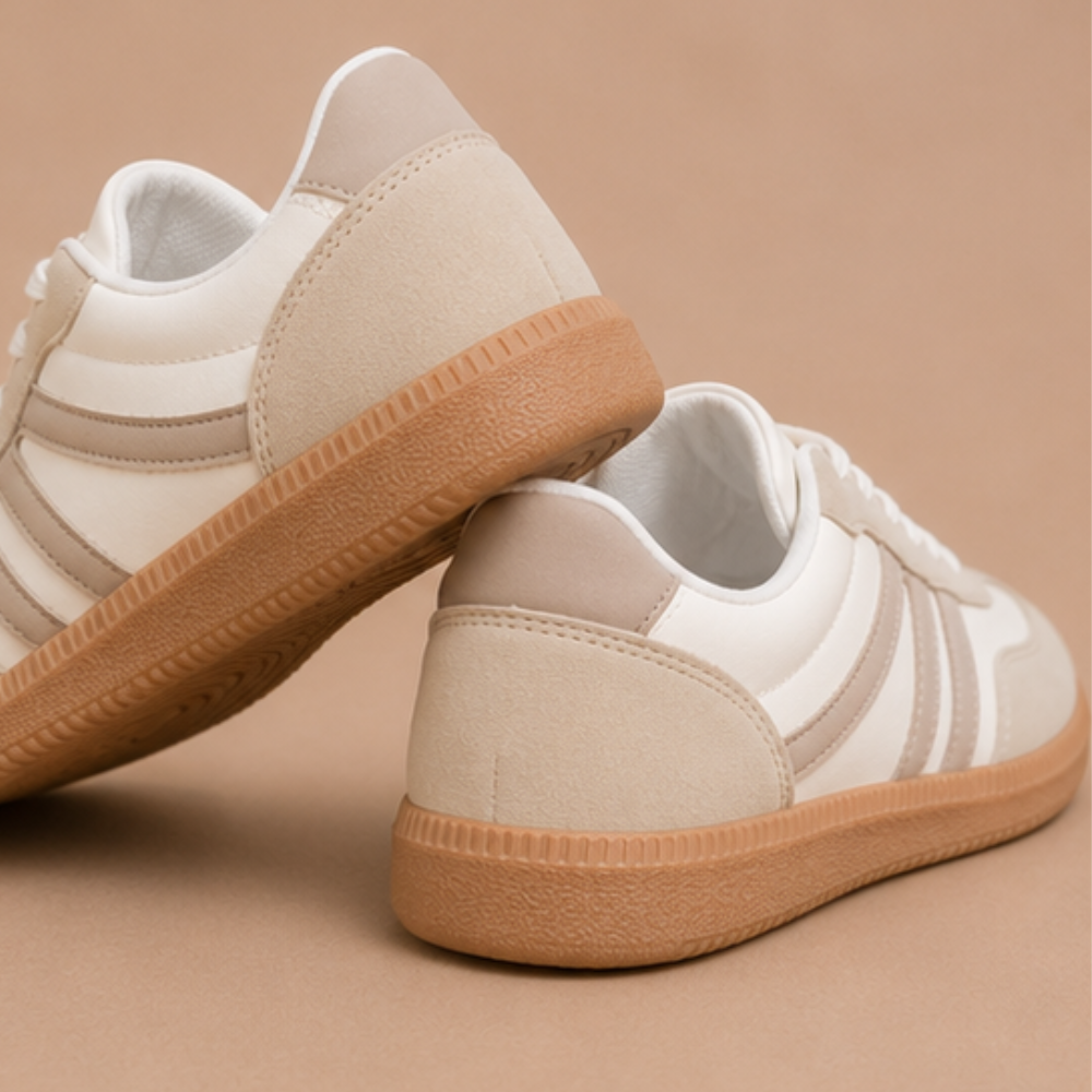Dames klassieke wandelsneakers met veters Jelle Jora Mode