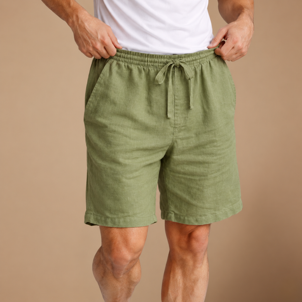 Heren ademende casual korte broek met trekkoord Jelle Jora Mode