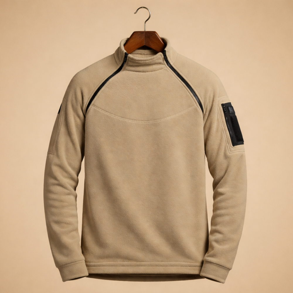 Tactische winddichte polar fleece trui voor heren Jelle Jora Mode