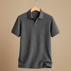 Heren slim fit gebreid polo t-shirt Jelle Jora Mode