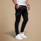 Casual effen gekleurde cargo joggingbroek Jelle Jora Mode