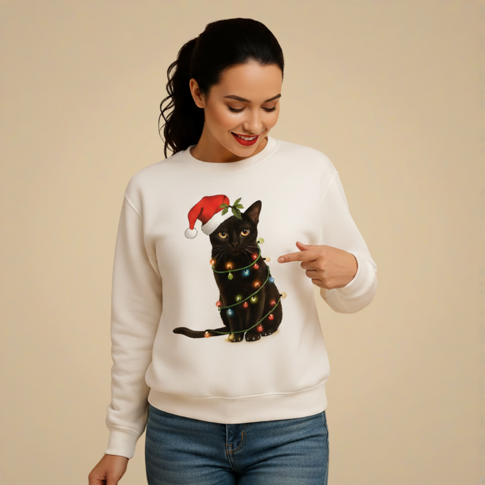 Kerstman-sweatshirt met print Jelle Jora Mode