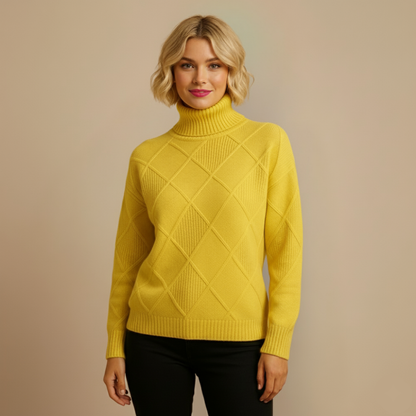 Dames Turtleneck Wol Trui Jelle Jora Mode